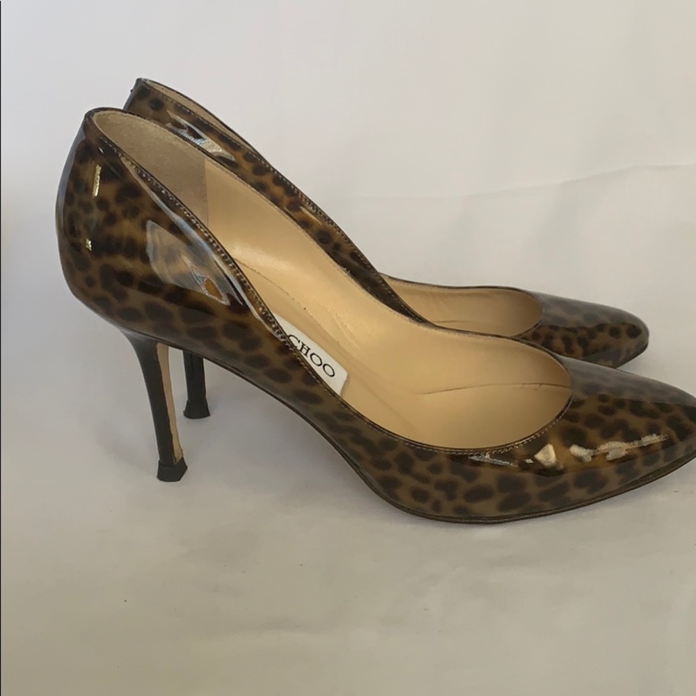 Jimmy Choo leopard print patent pumps - Picture 7 of 8